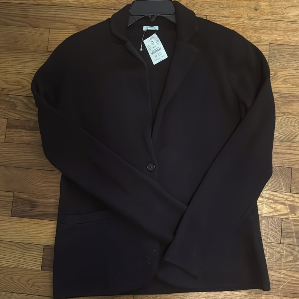 NWT! J.Crew School Boy Sweater Blazer, in Black, Size Small. It’s just gorgeous!